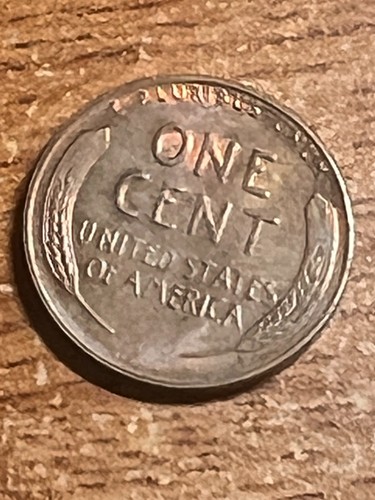 1956 ERROR CENT OBV STRUCK THROUGH AN OBJECT - Picture 2 of 3