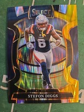 2025 Panini Select - Concourse Stefon Diggs #79 Black & Gold Shock