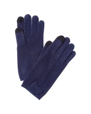 Phenix Bow Touch Tech Cashmere Gloves Women's Blue