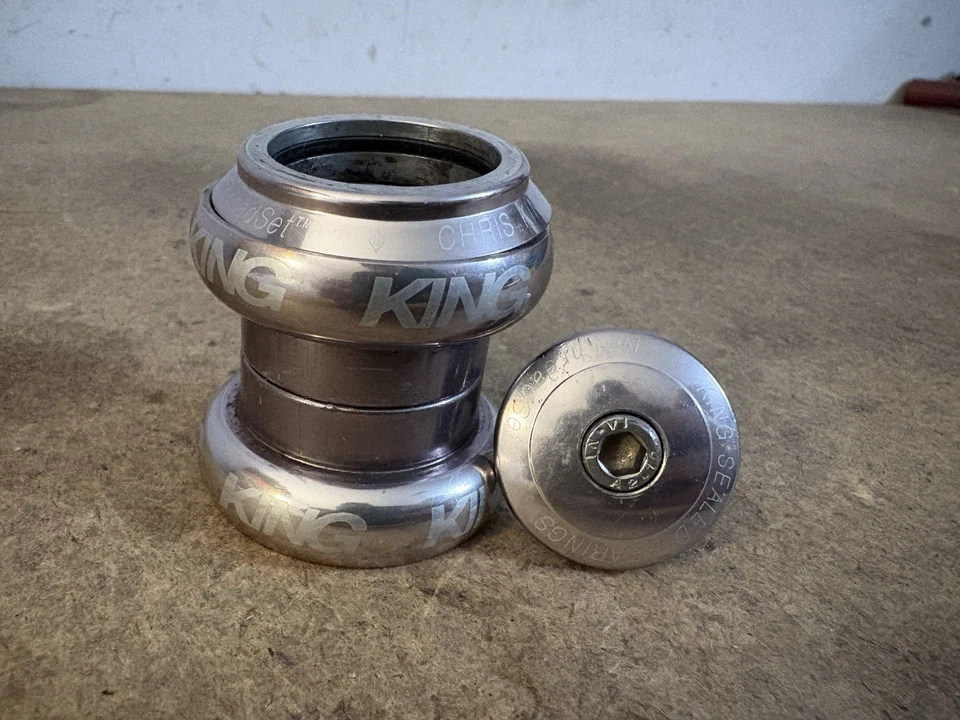 Chris King Pewter NoThreadSet fone de ouvido 1-1/8” rolamento selado sem rosca estrada/MTB - Imagem 3 de 4