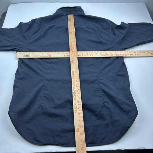 Rag and Bone Shirt Mens Large Fit 3 Blue Front Washed Standard Issue - Picture 3 of 12
