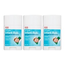 CVS Health No Touch Infant Rub Soothing Ointment Stick, 1.5 oz Pack of 3 