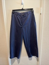 NWT vintage Tommy Bahama Cotton Cropped Pant Deep Haze Blue Women's Size 10 READ