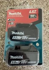 For MakitA BL1850B-2 LXT 18V 5Ah Li-Ion Battery 2 Pack - BRAND NEW SEALED USA