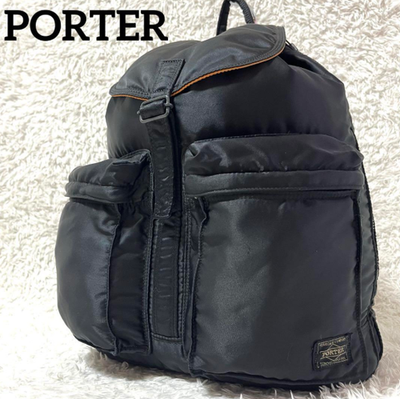 【廃番】ポーター PORTER TUNKER BACKPACK DAYPACK PORTER Tanker Backpack Black Nylon Yoshida Japan Rare Daypack