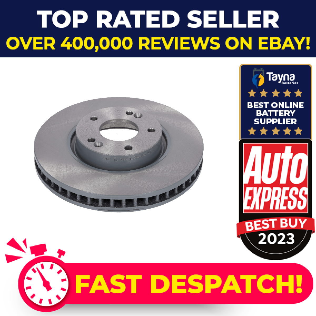 2x Brake Discs Pair Vented fits KIA OPTIMA JF Front 1.6 2.0 1.6D 1.7D 2012 on
