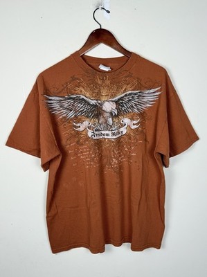 VTG Eagle AOP Shirt Adult XL Affliction Biker Emo Goth Grunge Tapout Y2K 90s