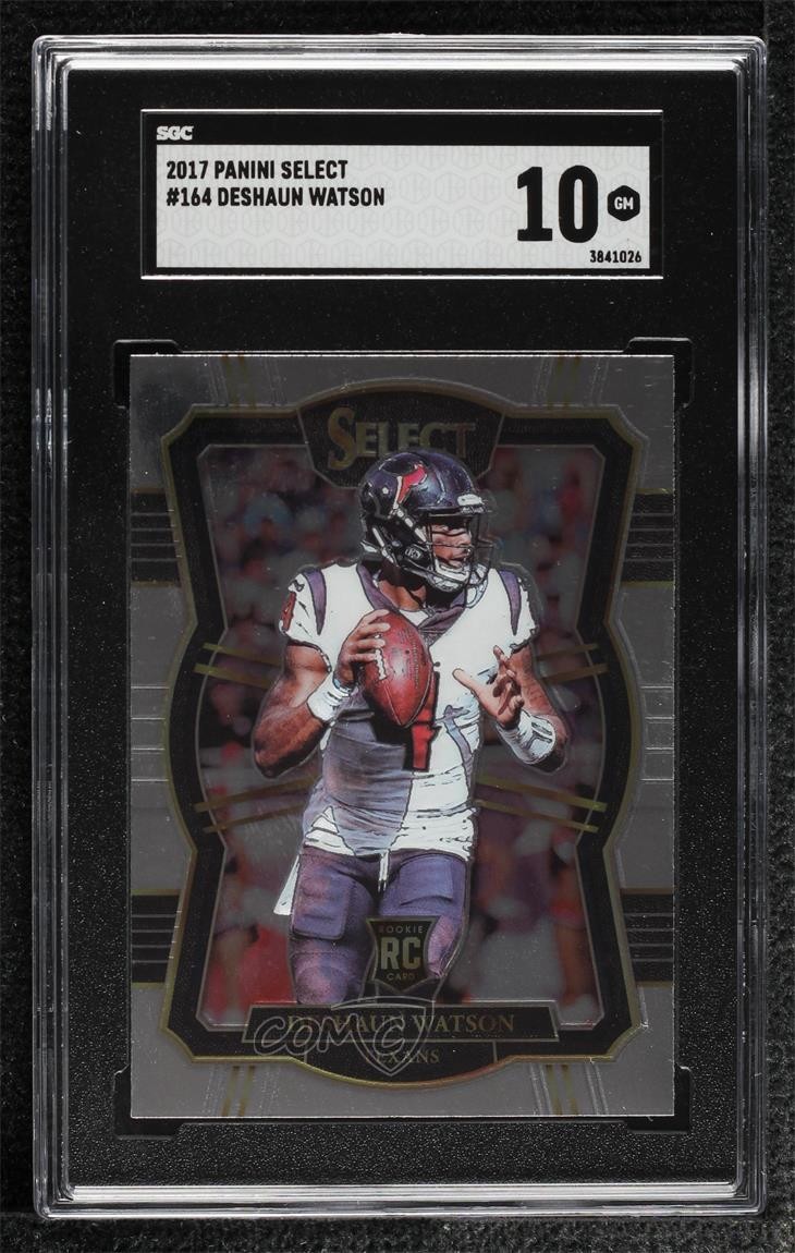 2017 Panini Select Premier Level Deshaun Watson #164 SGC 10 GEM ez6