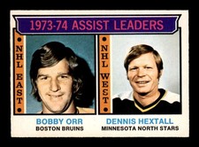 1974 O-Pee-Chee NHL #2 Bobby Orr/Dennis HextalLLL EXMT+ X3442392
