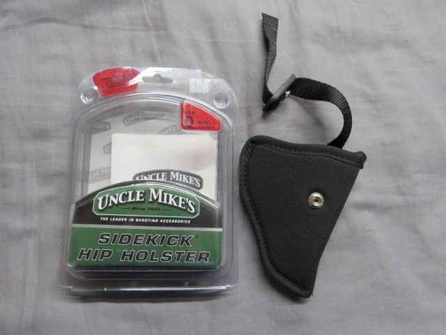 Uncle Mike's 8100-1 Sidekick Hip Holster Black RH Size 0 Right Hand Waterproof