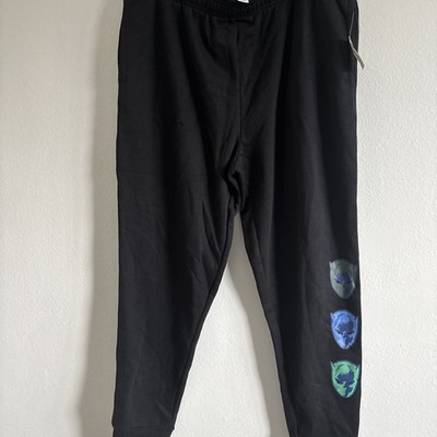 Black Panther Mens Black Jogger Pants  Sweatpants Size XL NEW