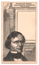 1880s Franklin Pierce Card H602 USA Presidents American History Victorian Card