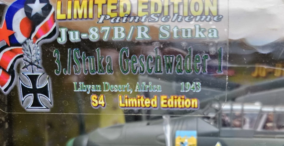 ИДЕАЛЬНЫЙ СОЛДАТ ВТОРОЙ МИРОВОЙ ВОЙНЫ НЕМЕЦКИЙ JU87B/R STUKA OBLT. HELMUT BODE МАСШТАБ 1:32 - Изображение 3 из 4