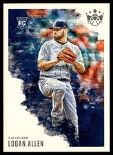 2020 Panini Diamond Kings Blue Logan Allen Rookie Cleveland Indians #55