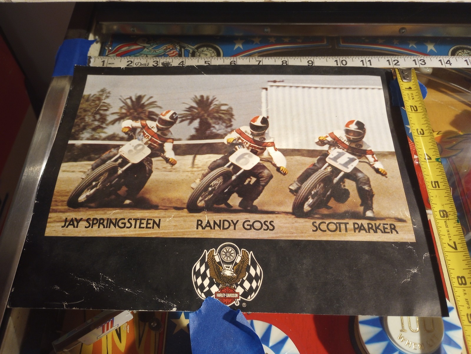  Harley Davidson Flat Track Poster  Jay Springsteen   Randy Goss    Scott Parker