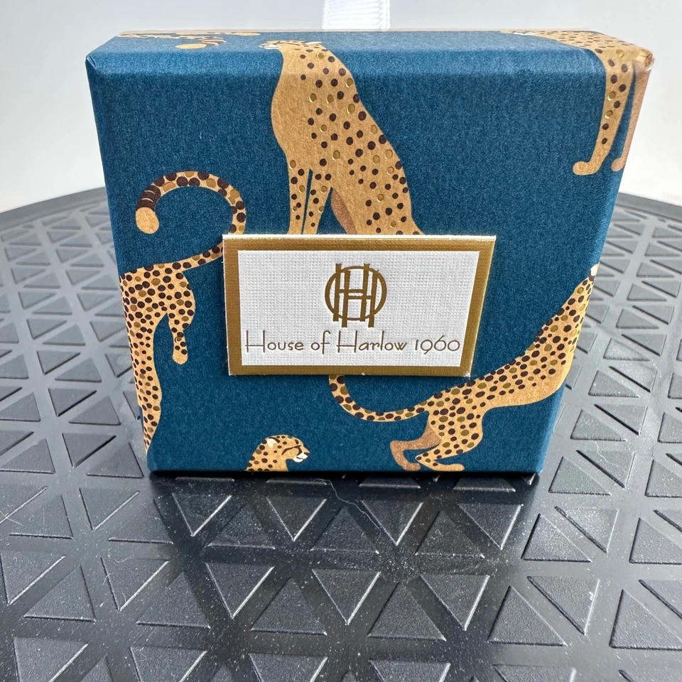 House of Harlow 1960 Conjunto de 3 Brincos Pedras de Vidro Argola de Ouro Sem Chumbo Níquel - Imagem 3 de 4