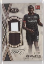 2020 Topps Tier One Bundesliga Relics 14/25 Moussa Diaby #TDR-MD Dual Patch i4v