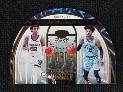 2019 Panini Crown Royale Lords of the Court Gold 5/10 Ja Morant Rookie RC 1uw6