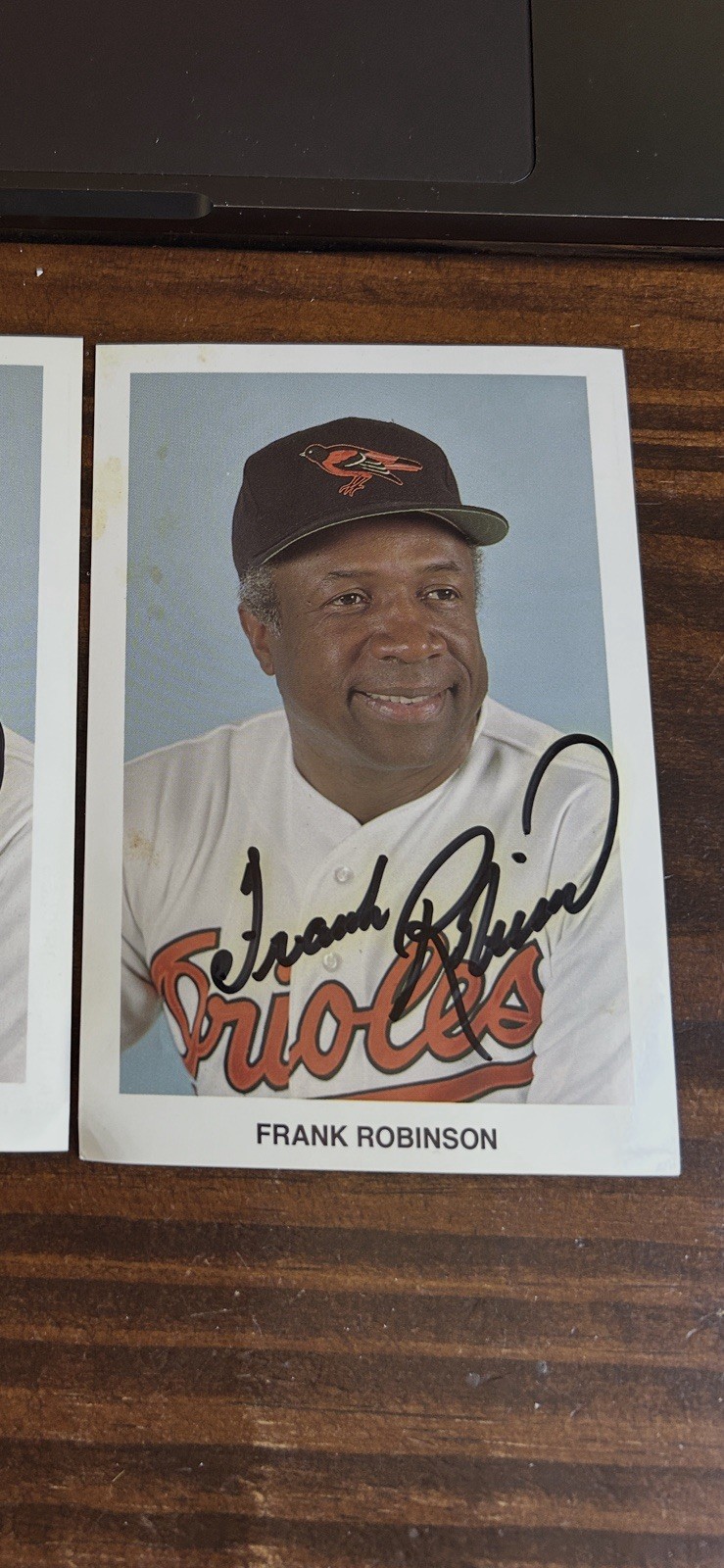 Frank Robinson Autographed Signed Baltimore Orioles 1990 Issue Postcard Auto JSA 