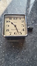 VINTAGE COOPER STEWART DASHBOARD CLOCK LONDON 8 DAY CHROME SWISS MADE