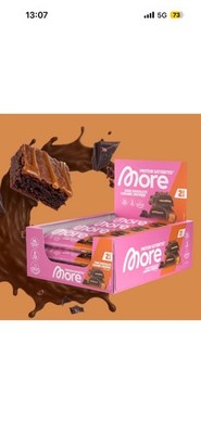 More Nutrition Protein Satisbites Dark chocolate Caramel Brownie 10x2x25g OVP