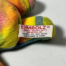 SYMBOLZ Resort Gifts Rainbow Bear The U.S. Virgin Islands 2001 Vintage Plush
