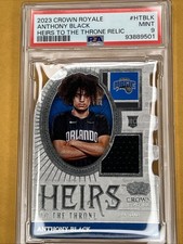 2023 Crown Royale Anthony Black HT-BLK Heirs to the Throne Relic PSA 9 MINT