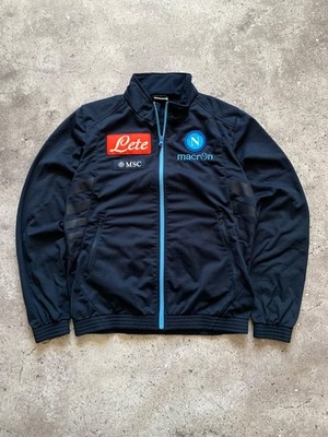 MACRON NAPOLI 2012/2013 PRE MATCH BLOCKCORE TRACK JACKET ITALY sz M