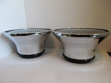 Chrome Velocity Stack Air Cleaners Fit 5 18 4bbl. Carb 1 Pair Hot Rod 7276-2