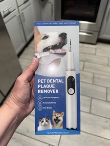 Ultrasonic Electric Pet Dental Scaler Plaque Remover for Dogs & Cats T6 White