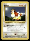 Pidgey 57/102 Shadowless Base Set Pokemon Card