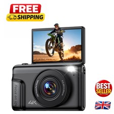 64MP 4K Vlogging Camera with Flip Screen & Anti-Shake - Perfect for Beginners