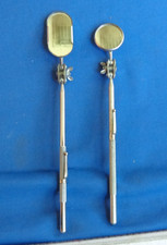 General 558 + 555 Inspection Mirrors Adjustable 1 x 2" 1 1/4" w Pocket Clip