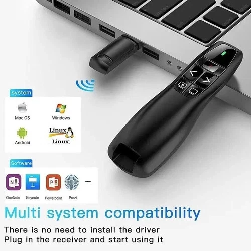 Power Point Presentation Remote Wireless USB PPT Presenter Laser Pointer Clicker - Image 3 of 4