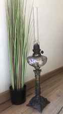 Grande lampe à pétrole émaillé…