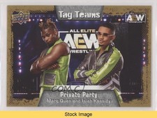 2022 AEW All Elite Wrestling Gold Marq Quen Isiah Kassidy Patch Tag READ 17tg