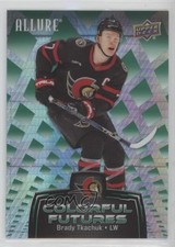 2024 Upper Deck Allure Colorful Futures Green Spectrum 43/99 Brady Tkachuk 03uh