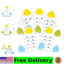 Double-Sided Write  Wipe Triangle Boards - 5 Pack for Math Skills Development