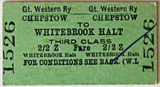 GT WESTERN RY - CHEPSTOW to WHITEBROOK HALT