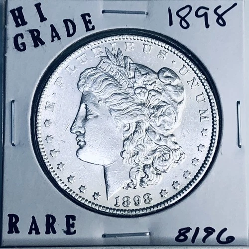 1898 MORGAN SILVER DOLLAR HI GRADE GENUINE U.S. MINT RARE COIN 8196