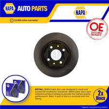 2x Brake Discs Pair Solid fits DACIA LOGAN LS 1.6 Front 2010 on 259mm Set NAPA