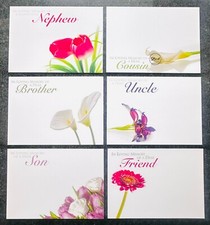 ShredAstic�? Funeral Florist Cards Nephew Cousin Brother Son large 12.5cm x 9cm