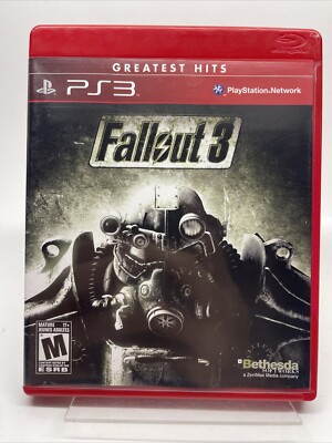 Fallout 3 (Sony PlayStation 3, 2008, Greatest Hits) CIB Tested Working