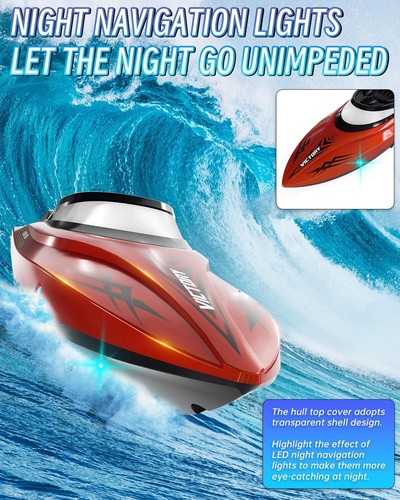 2,4GHz 20 KM/H High Speed RC Boot Ferngesteuertes Rennboot Speedboot Schiff Boat - Bild 5 von 20