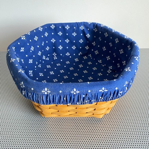 Longaberger Generations Basket With Blue Liner 10” - Picture 7 of 11