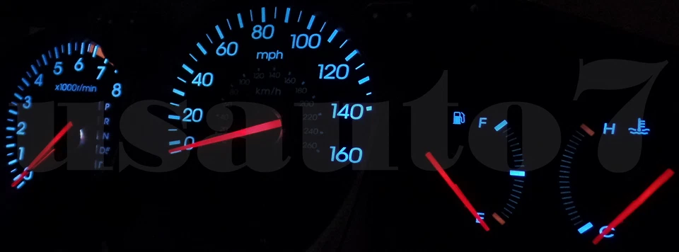 NEW Dash Cluster Gauge AQUA BLUE LED LIGHT BULBS KIT Fits 99-03 Acura TL 2nd Gen Foto 4 de 4
