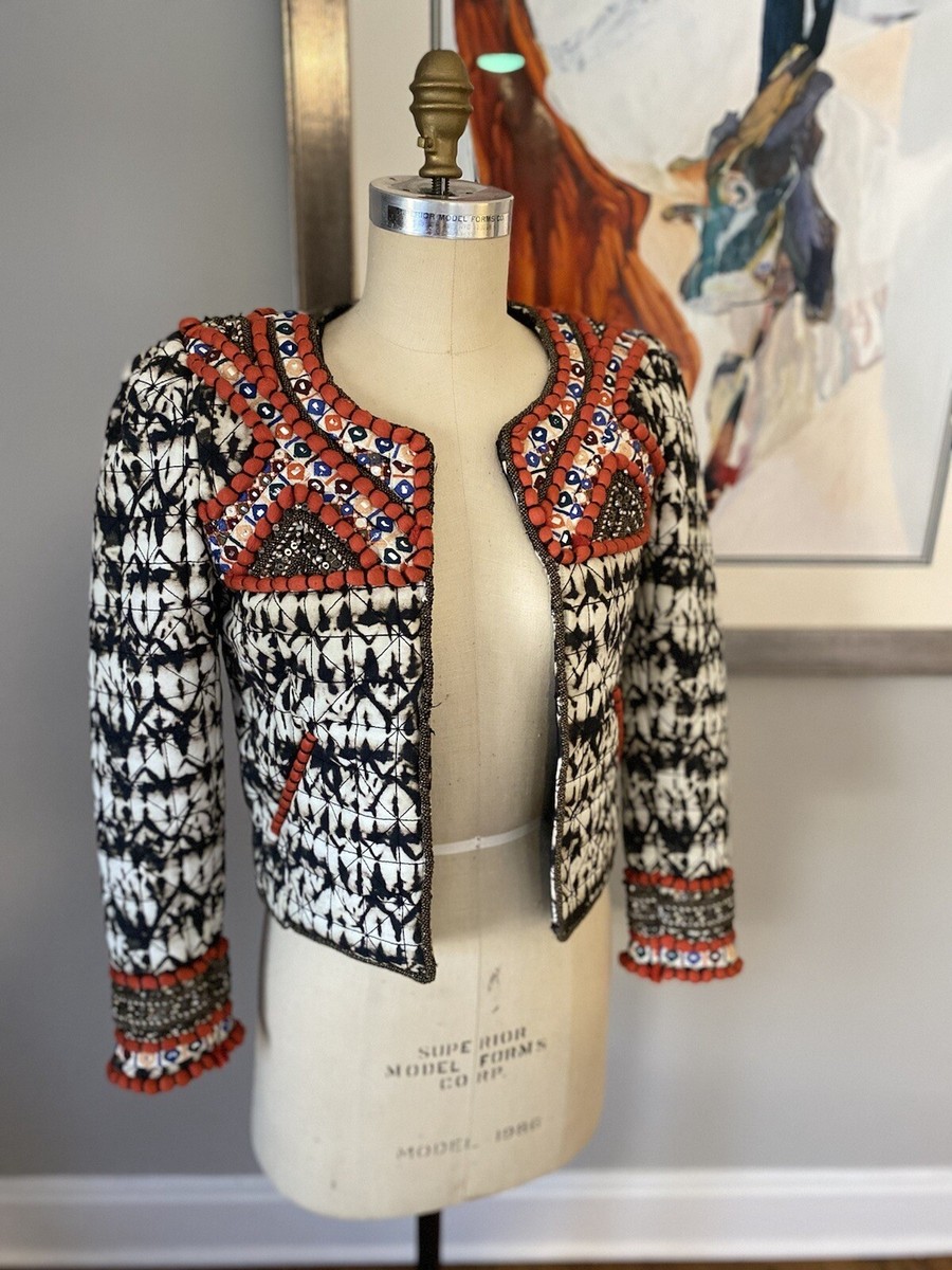 ISABEL MARANT X H&M Embellished Printed Jacket - Size 4