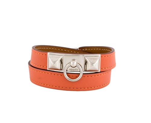 Fendi Selleria White Leather Wrap Bracelet with COA Unisex  display picture 2