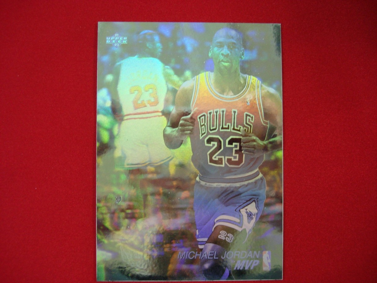 Michael Jordan 5 TIME NBA MVP カード MICHAEL JORDAN~1992 UPPER DECK TEAM MVP'S PSA-8 NM-MT GRADED