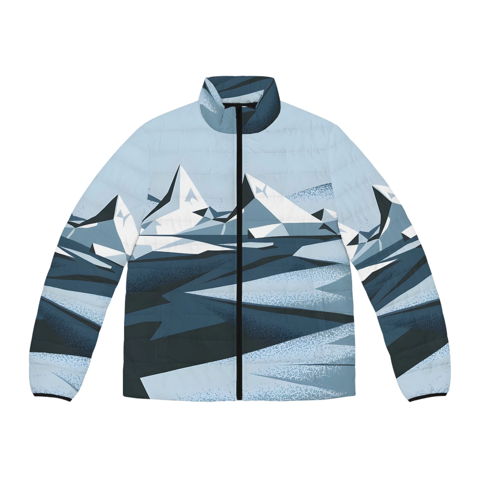Polar Geometry Puffer Jacket Outdoor Apparel Warm Stylish Winter Gear Warm